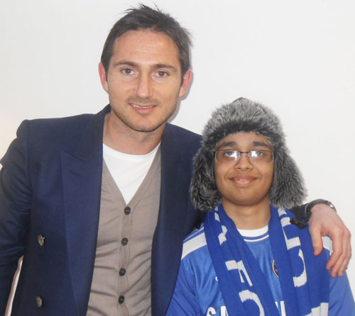 Adam’s dream wish to meet his beloved Chelsea has been granted....