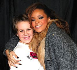 Wish children meet one of the biggest pop star’s in the world Rihanna
