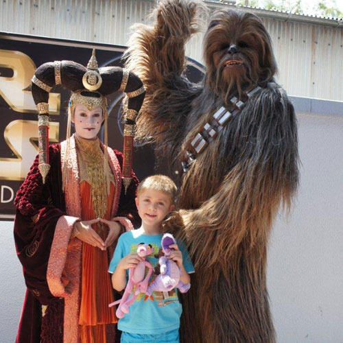 Adam defeats Darth Vader   